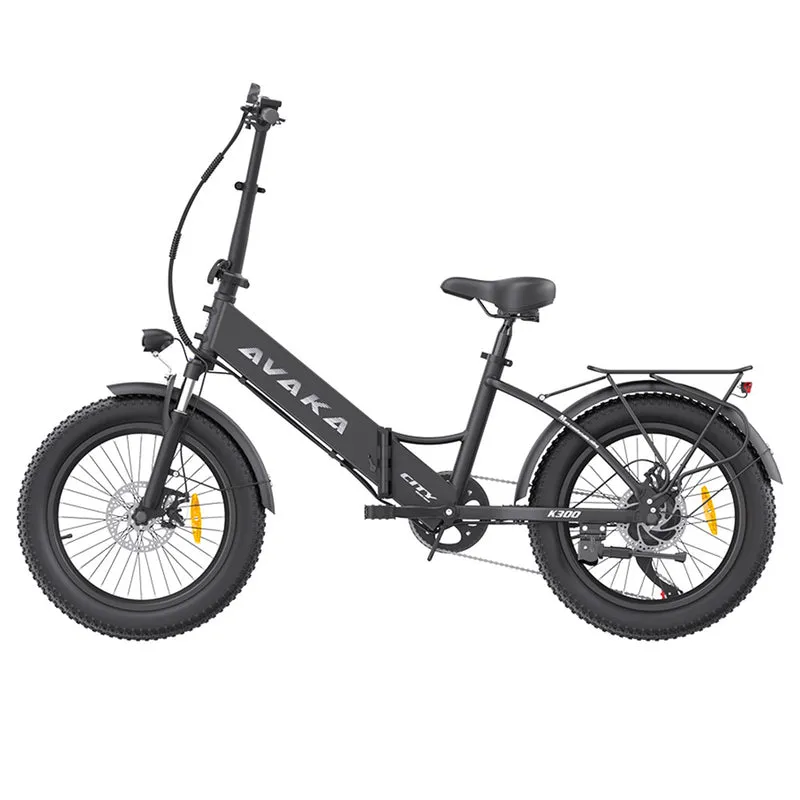 AVAKA K300 Electric Bike 20" Fat Tires 350W Motor 36V 16Ah Battery