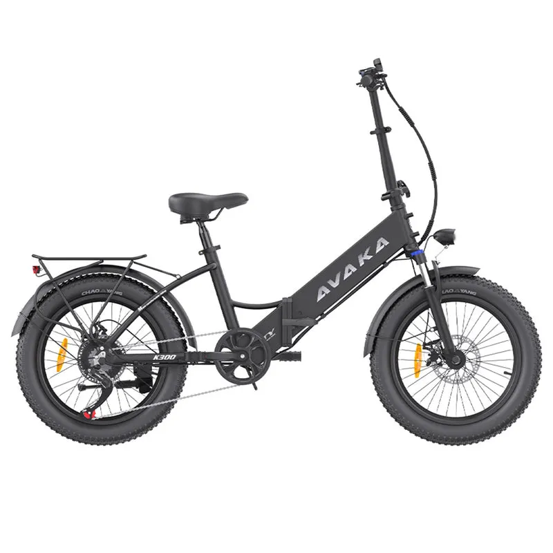 AVAKA K300 Electric Bike 20" Fat Tires 350W Motor 36V 16Ah Battery