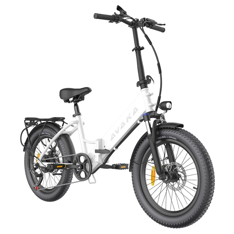 AVAKA K300 Electric Bike 20" Fat Tires 350W Motor 36V 16Ah Battery