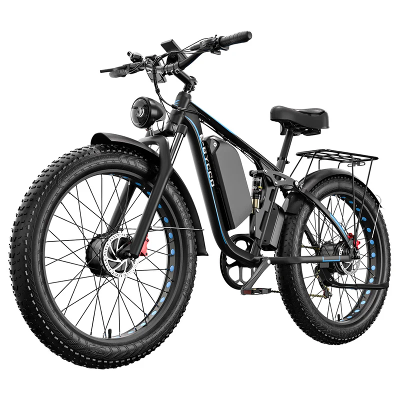 E·Bycco EB7 Pro Electric Bike 26" Tires Dual 1000W Motors 52V 23Ah Battery