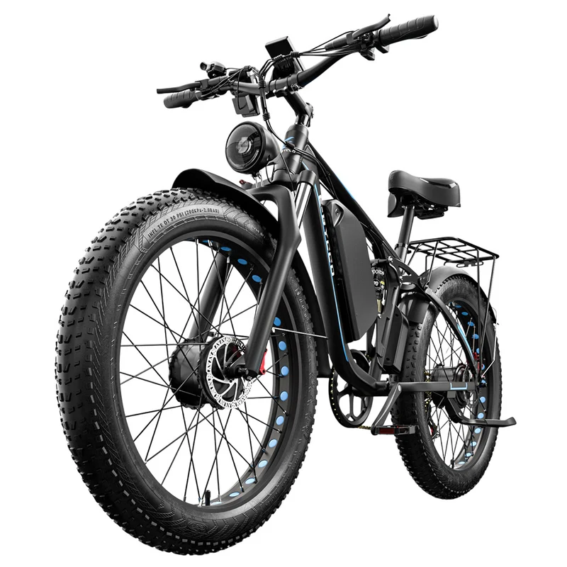E·Bycco EB7 Pro Electric Bike 26" Tires Dual 1000W Motors 52V 23Ah Battery