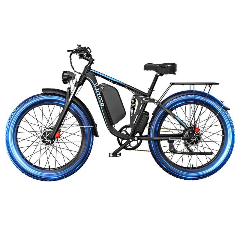 E·Bycco EB7 Pro Electric Bike 26" Tires Dual 1000W Motors 52V 23Ah Battery
