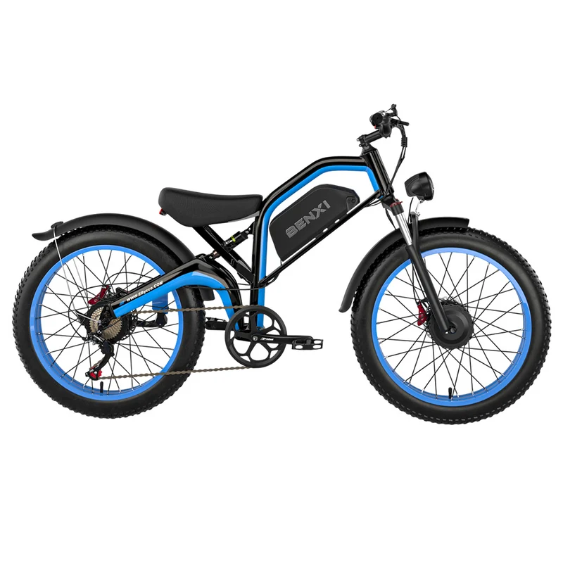 E·Bycco EB9 Electric Bike 26" Tires Dual 1000W Motors 52V 23Ah Battery
