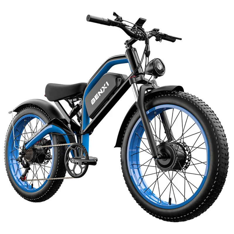 E·Bycco EB9 Electric Bike 26" Tires Dual 1000W Motors 52V 23Ah Battery