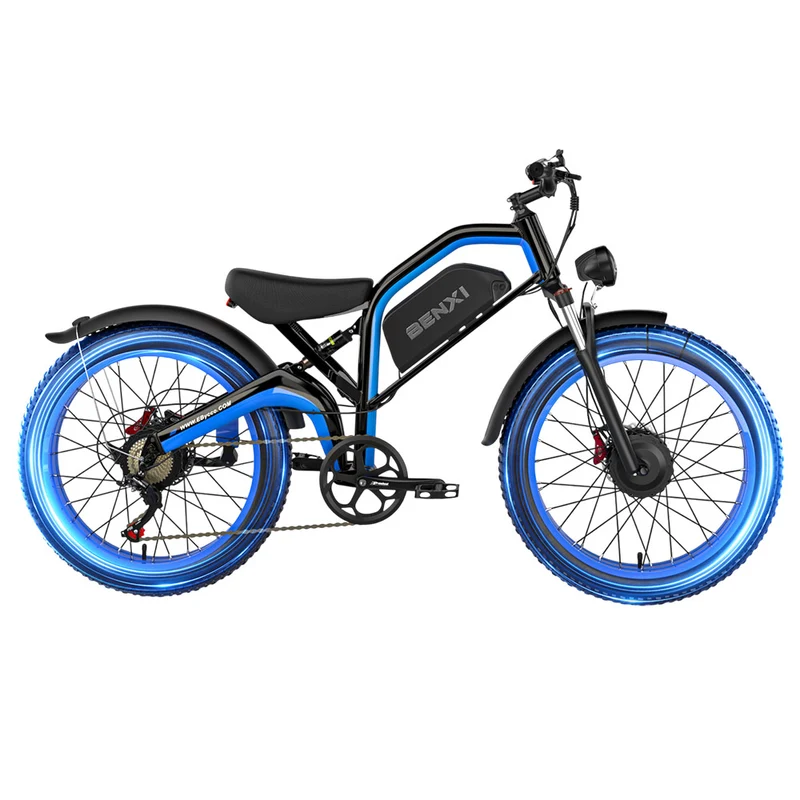 E·Bycco EB9 Electric Bike 26" Tires Dual 1000W Motors 52V 23Ah Battery