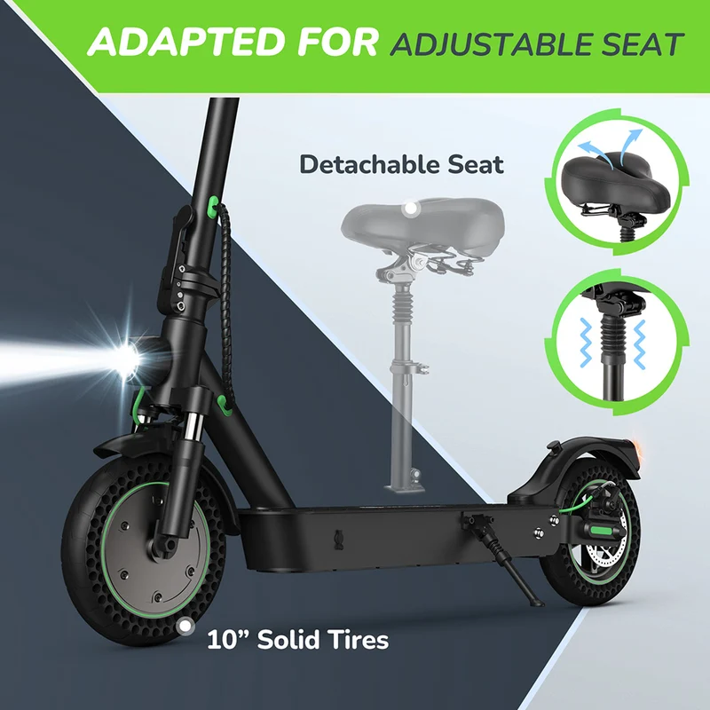 isinwheel S9 Max Electric Scooter with ABE 10" Tires 500W Motor 36V 10.4Ah Battery