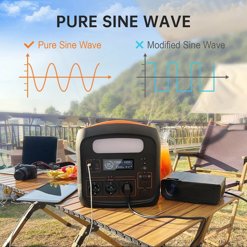 NECESPOW N1200 Portable Power Station 1100.25Wh Capacity