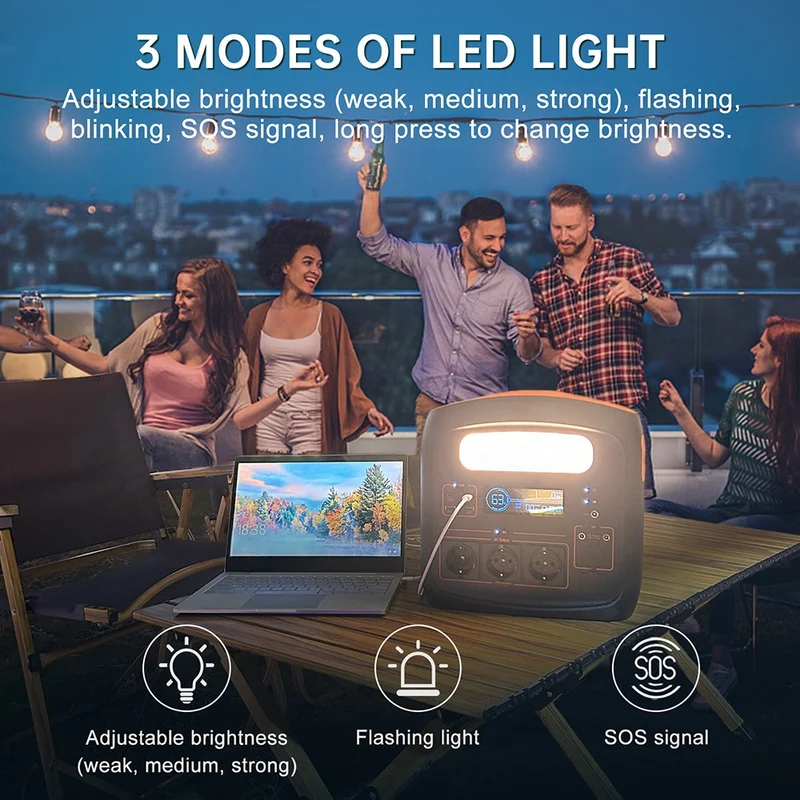 NECESPOW N1200 Portable Power Station 1100.25Wh Capacity