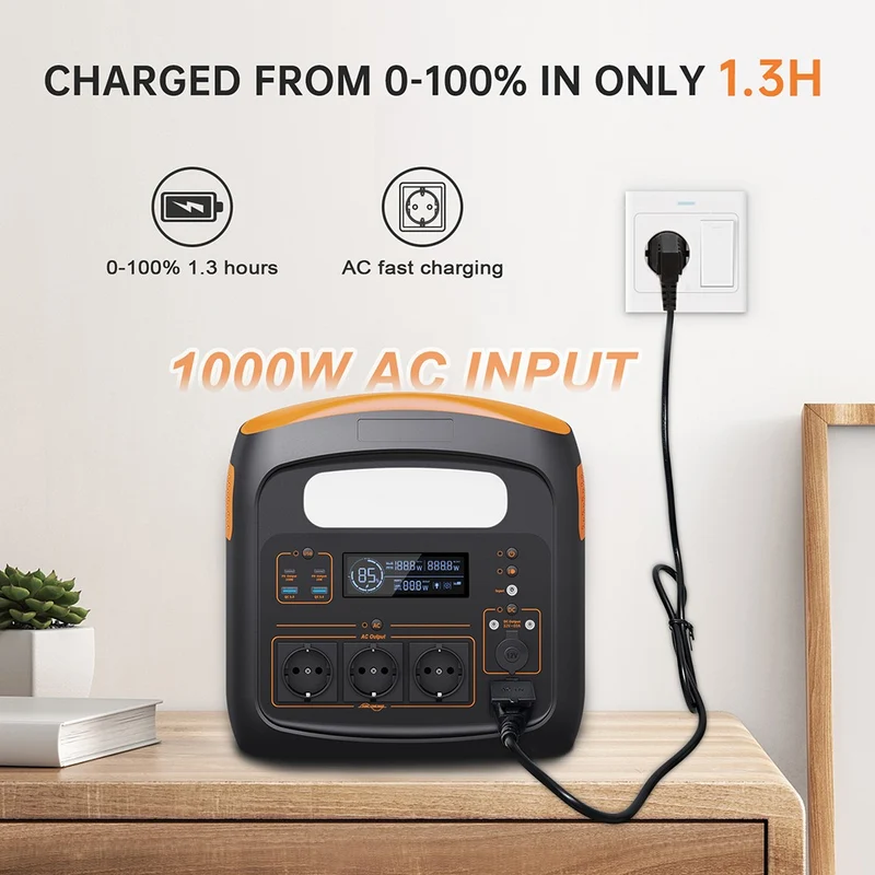 NECESPOW N1200 Portable Power Station 1100.25Wh Capacity