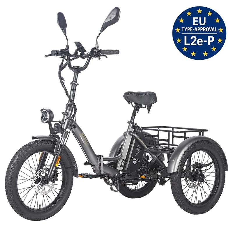 Fafrees F20 Mate Electric Cargo Tricycle 48V 21Ah Battery With L2e-P Certified