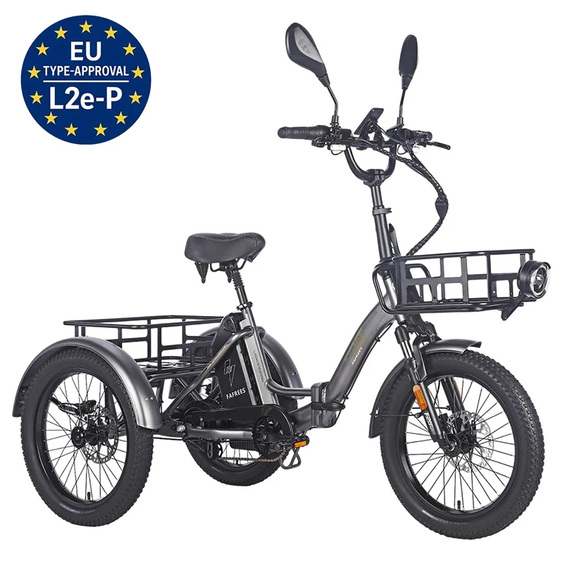 Fafrees F20 Mate Electric Cargo Tricycle 48V 21Ah Battery With L2e-P Certified