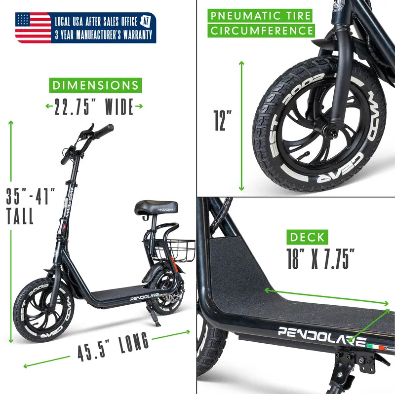 Madd Gear Pendolare Electric Folding Scooter - Black Olive