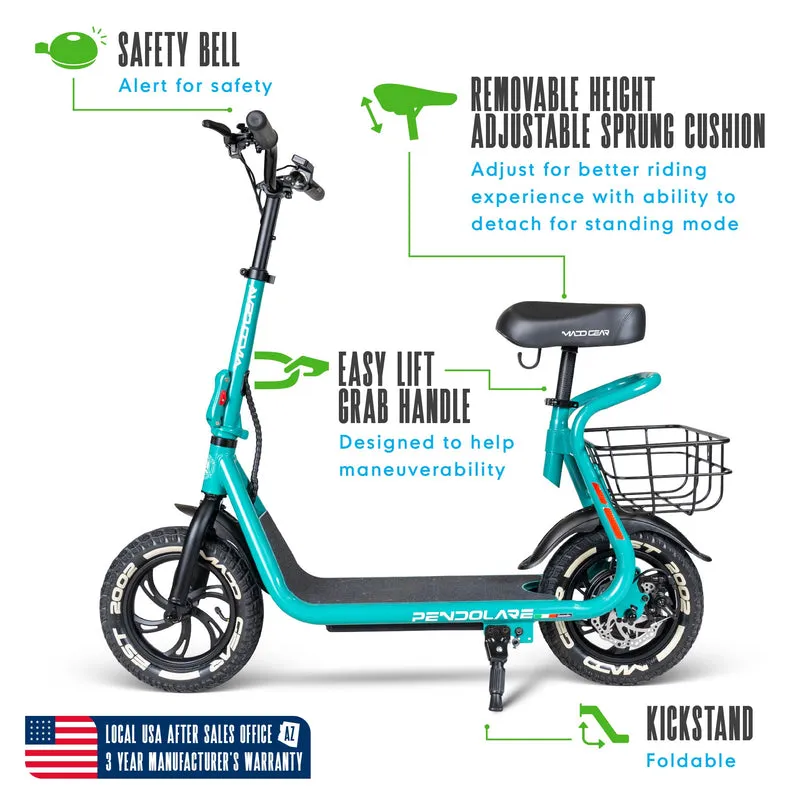 Madd Gear Pendolare Electric Folding Scooter - Pistachio Teal