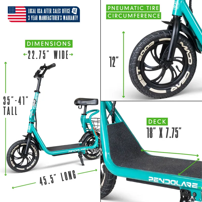Madd Gear Pendolare Electric Folding Scooter - Pistachio Teal