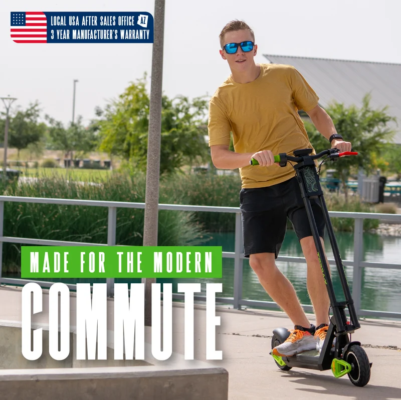 Madd Gear Terra-X Electric Folding Scooter - Black / Green