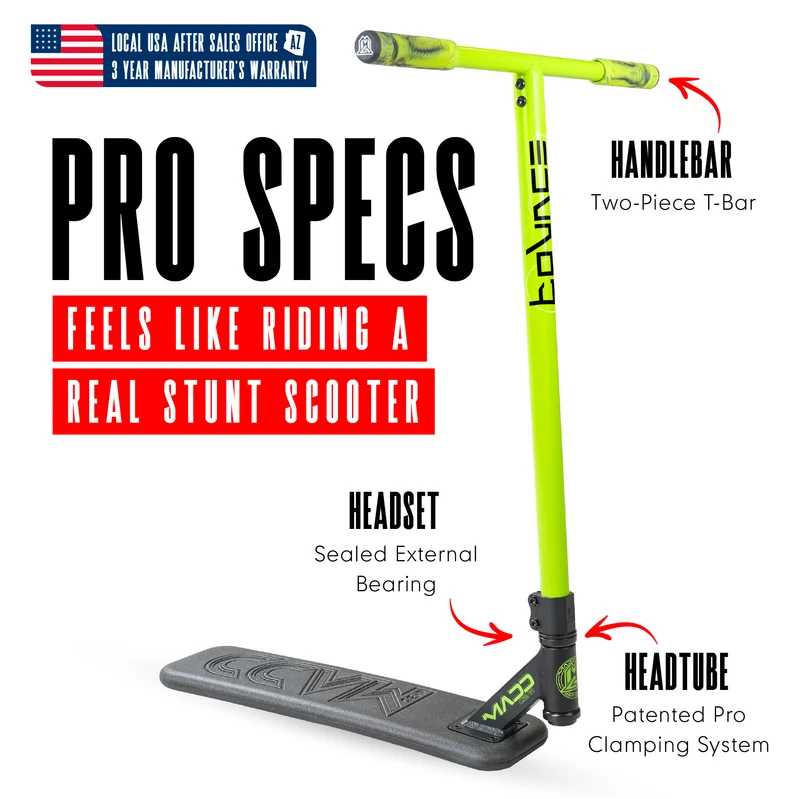 Madd Gear Bounce Trampoline Pro Scooter - Green / Black