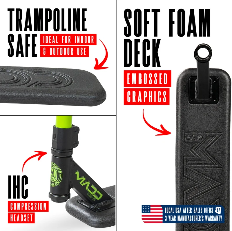 Madd Gear Bounce Trampoline Pro Scooter - Green / Black