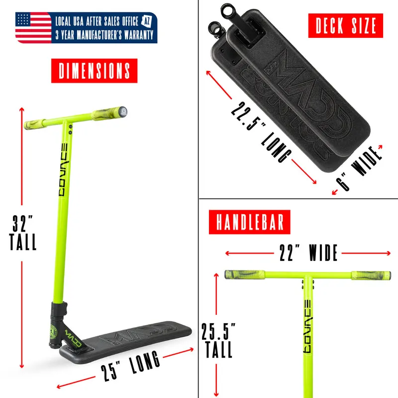 Madd Gear Bounce Trampoline Pro Scooter - Green / Black