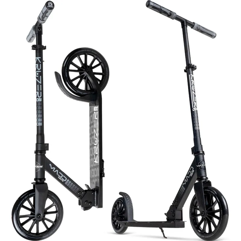 Madd Gear Kruzer 200 Folding Scooter - Black / Black
