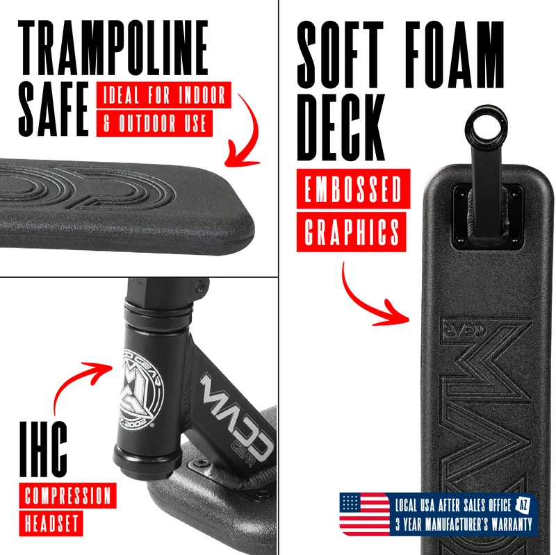 Madd Gear Bounce Trampoline Pro Scooter - Black / Black
