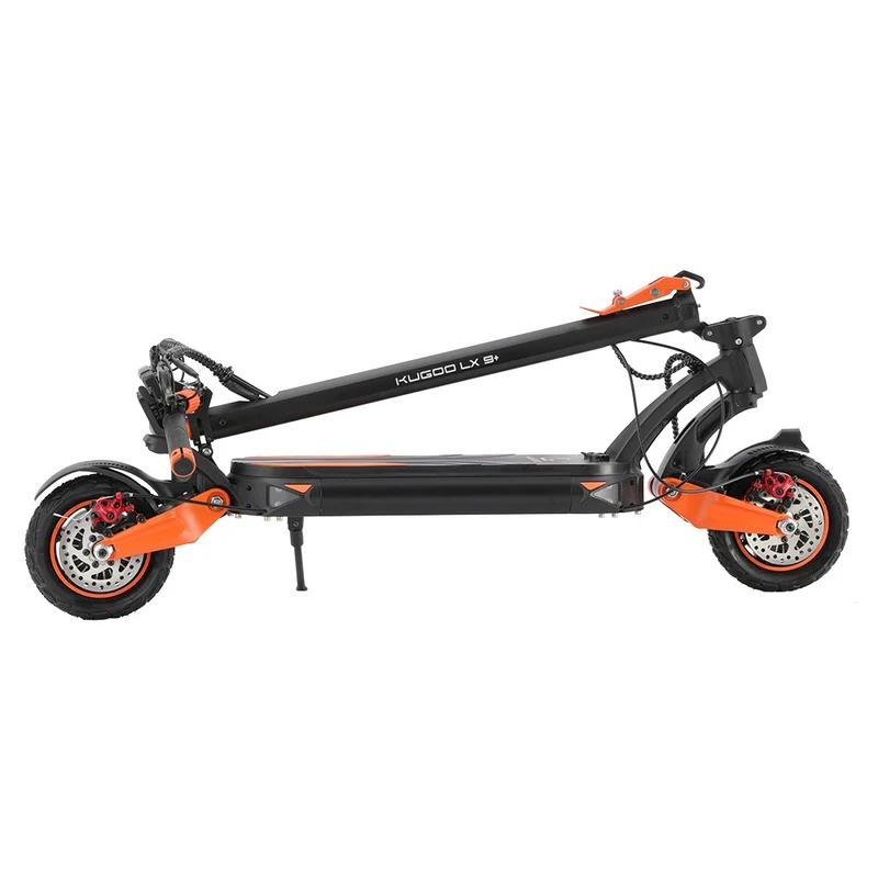 KUGOO LX9+ Electric Scooter 9" Tires Dual 650W Motors 48V 18.2Ah Battery