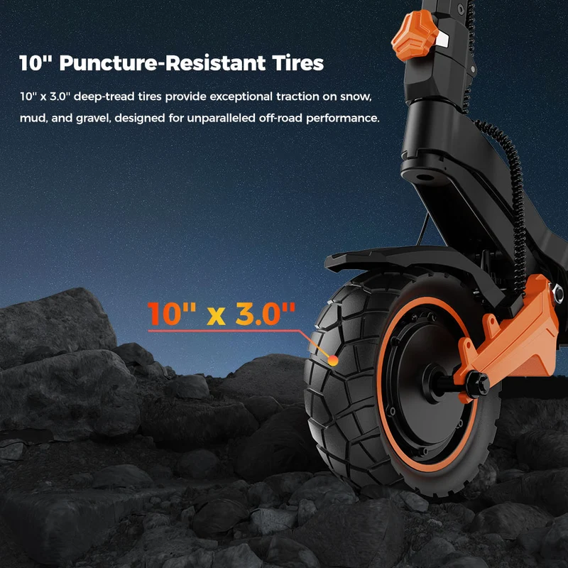 KUGOO F3 Pro Max Electric Scooter 10" Tires Dual 1100W Motors 52V 23.4Ah Battery