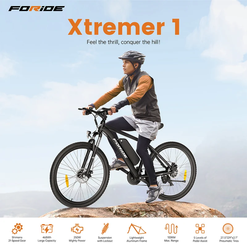 Foride Xtremer 1 Electric Bike 250W Motor 36V 13Ah Battery