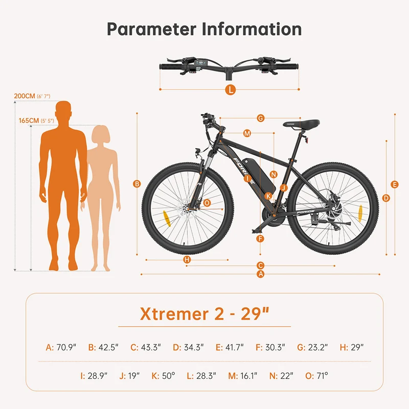 Foride Xtremer 2 Electric Bike 250W Motor 36V 15.6Ah Battery