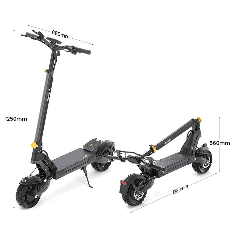 Ausom L2 Electric Scooter Dual 800W Motor 10" Tires 48V 15.6Ah Battery