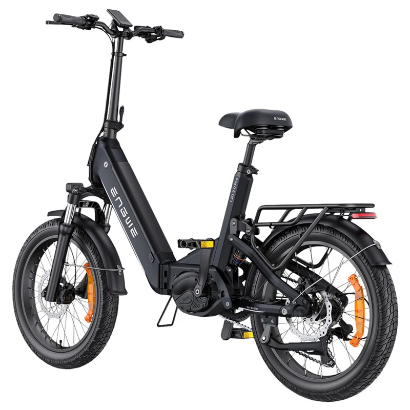 ENGWE L20 3.0 Pro Electric Bike 20" Tires 250W Mid-Drive Motor 48V 15Ah Battery