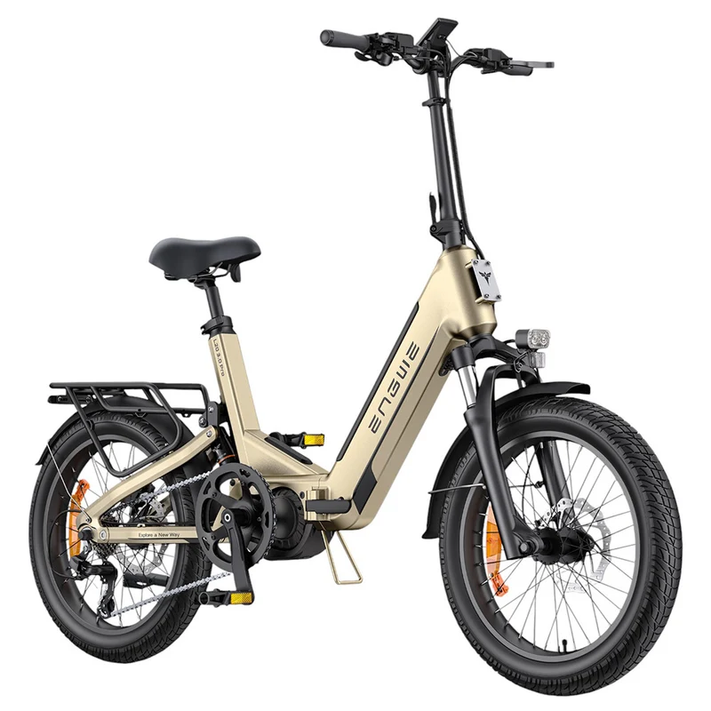ENGWE L20 3.0 Pro Electric Bike 20" Tires 250W Mid-Drive Motor 48V 15Ah Battery