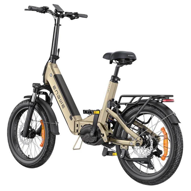 ENGWE L20 3.0 Pro Electric Bike 20" Tires 250W Mid-Drive Motor 48V 15Ah Battery