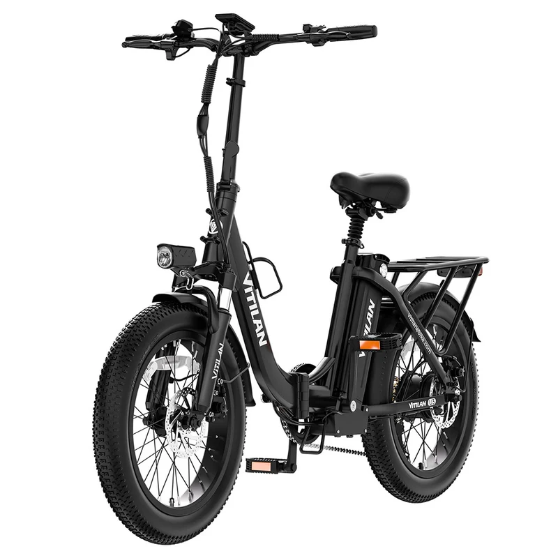 Vitilan U3 Electric Bike 20" Fat Tires 750W Motor 48V 13Ah Battery