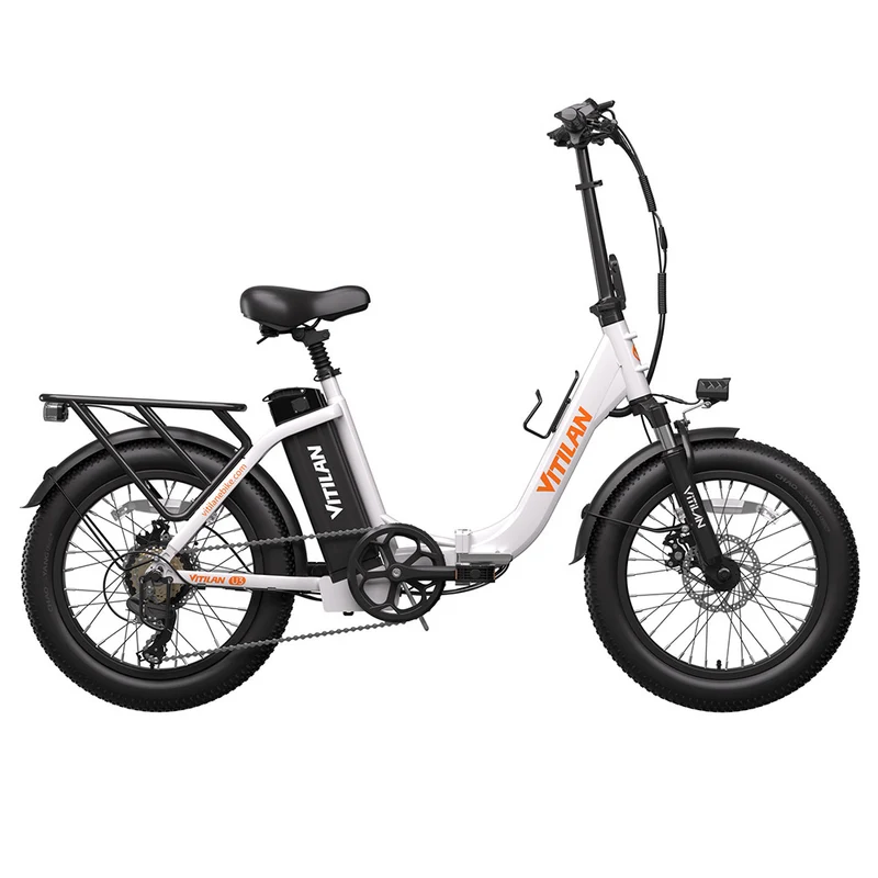 Vitilan U3 Electric Bike 20" Fat Tires 750W Motor 48V 13Ah Battery