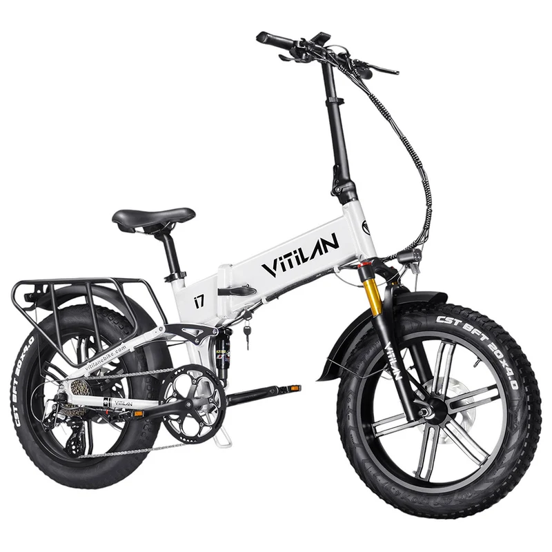 Vitilan i7 Pro 3.0 Electric Bike 20" Fat Tires 750W Motor 48V 20Ah Battery