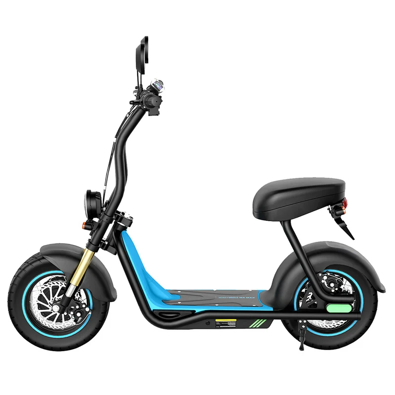 Honey Whale M5 Max Electric Scooter with Seat 14" Tires 1000Ｗ 48V 13Ah Battery