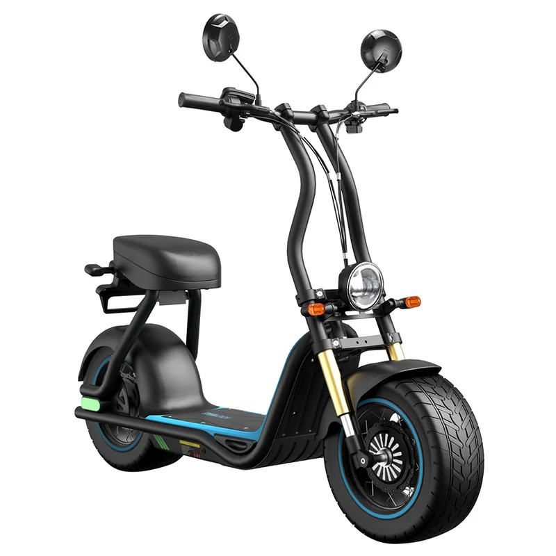 Honey Whale M5 Max Electric Scooter with Seat 14" Tires 1000Ｗ 48V 13Ah Battery