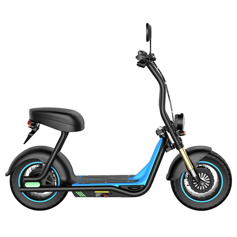 Honey Whale M5 Max Electric Scooter with Seat 14" Tires 1000Ｗ 48V 13Ah Battery