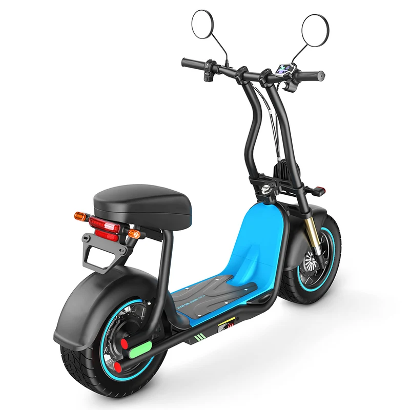 Honey Whale M5 Max Electric Scooter with Seat 14" Tires 1000Ｗ 48V 13Ah Battery