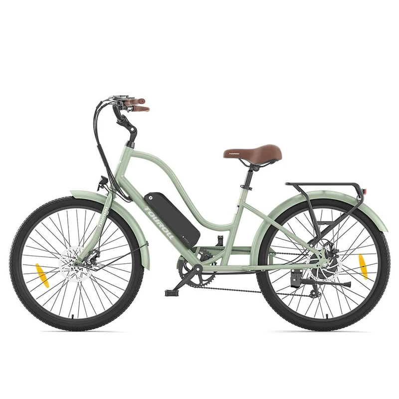 Touroll B2 Retro Cruiser Electric Bike 26" 250W Motor 36V 15.6Ah Battery