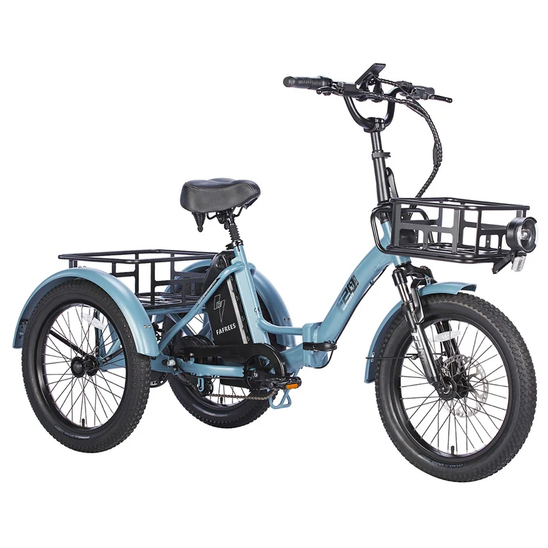 Fafrees F20 Mate Foldable Electric Cargo Tricycle 48V 18.2Ah Battery