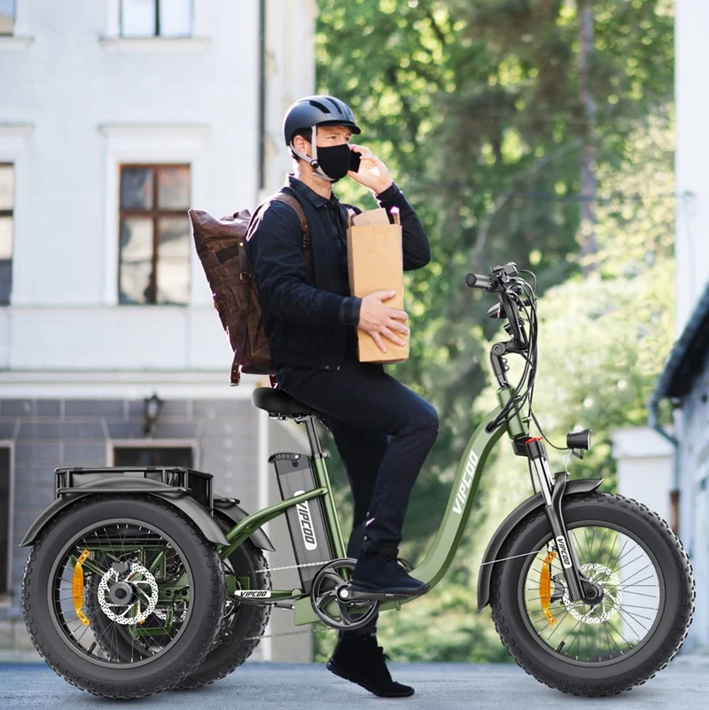 Vipcoo VC-ET1 Electric Cargo Tricycle 20" Tires 750W 48V 20Ah