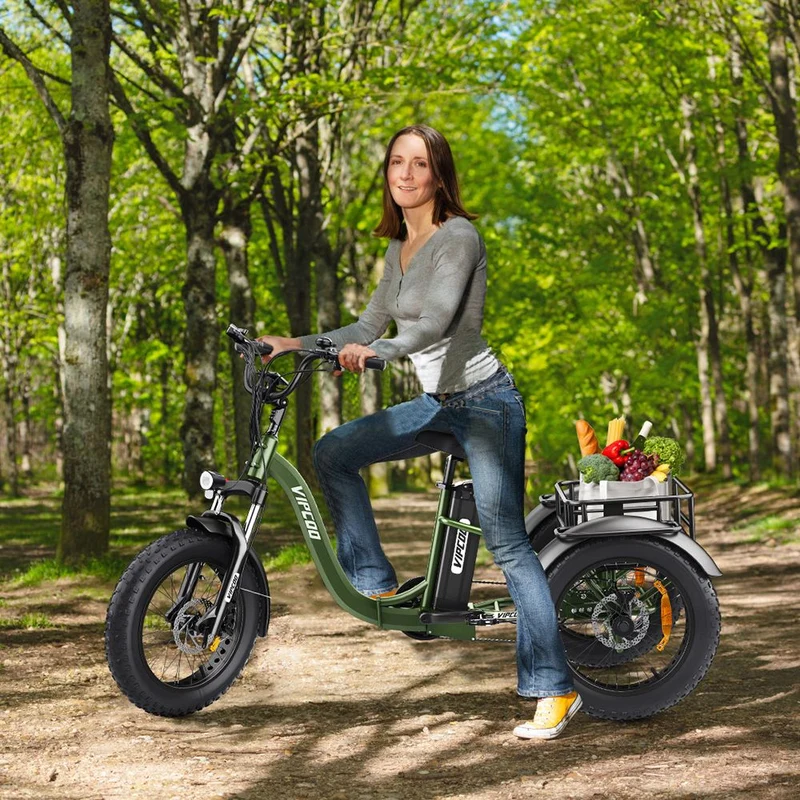 Vipcoo VC-ET1 Electric Cargo Tricycle 20" Tires 750W 48V 20Ah