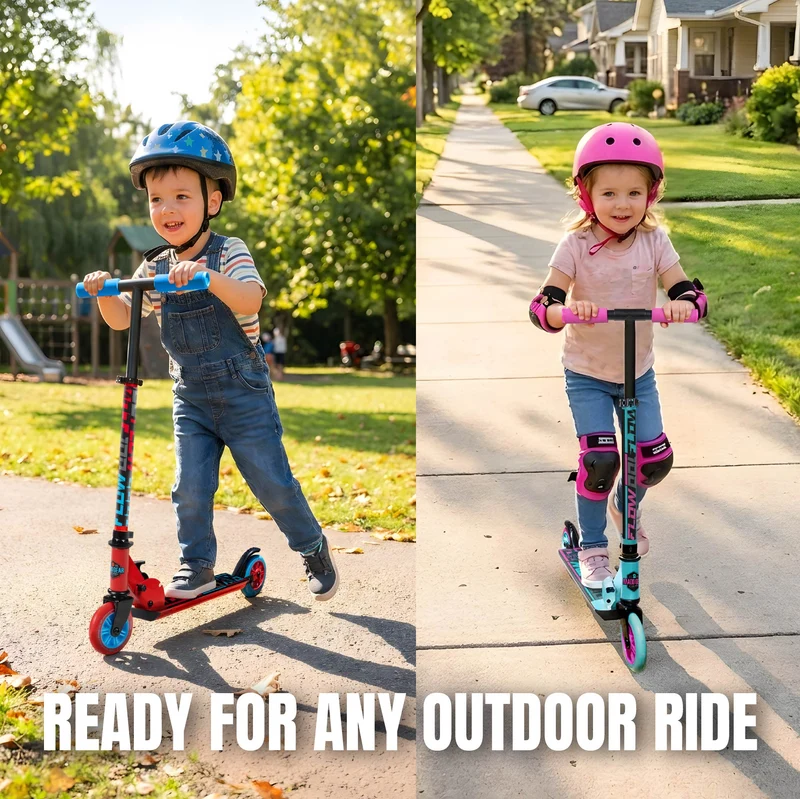 Madd Gear Flow 100 Folding Scooter - Teal / Pink