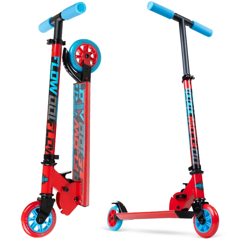 Madd Gear Flow 100 Folding Scooter - Red / Blue