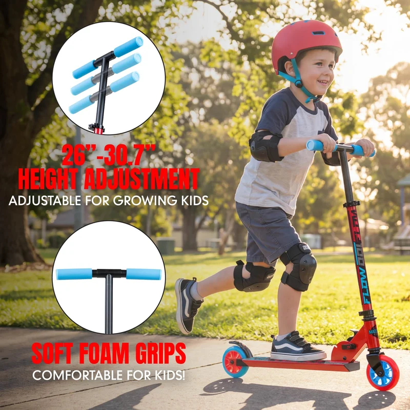 Madd Gear Flow 100 Folding Scooter - Red / Blue