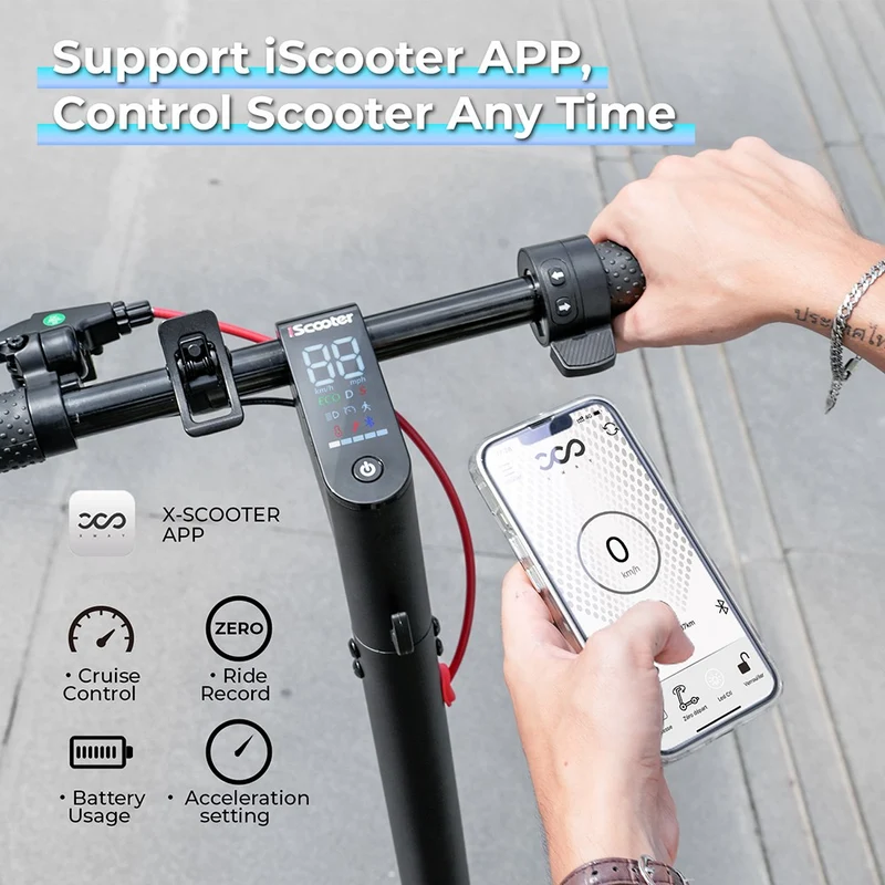 iScooter W7 Electric Scooter 8.5" Tires 350W Motor 42V 7.8Ah Battery