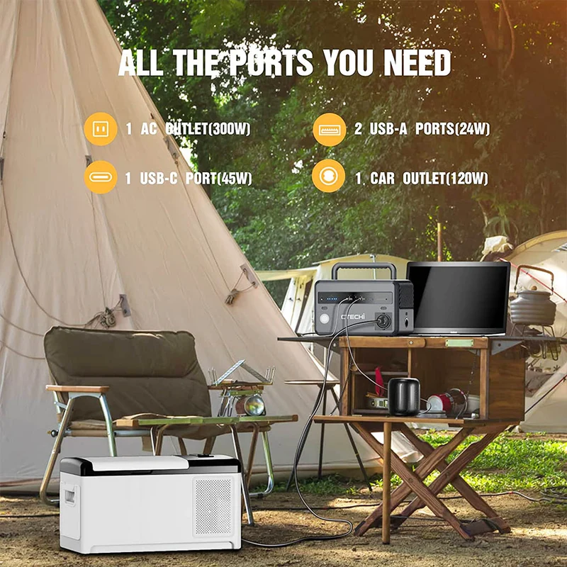 CTECHi GT300 300W Portable Power Station 299Wh Battery