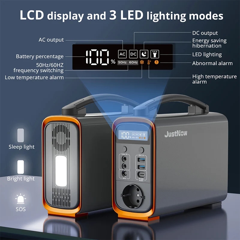 JustNow GT240 240W Portable Power Station 240Wh Capacity