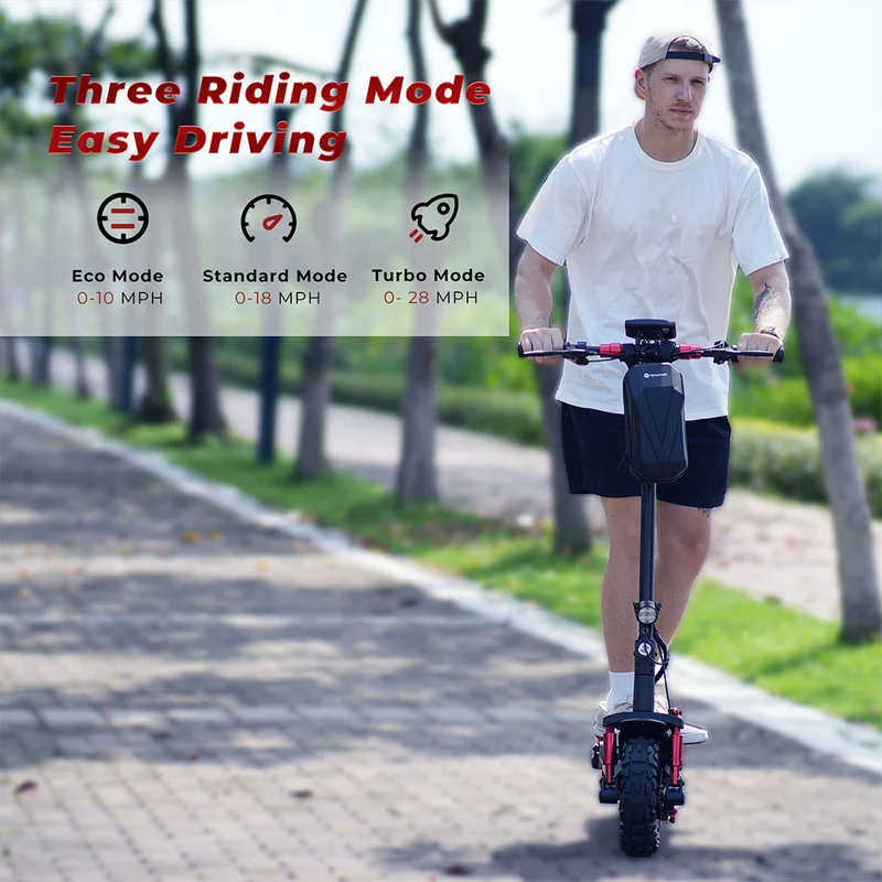isinwheel GT2 Electric Scooter 11" Off-road Tires 800W Motor 48V 15Ah Battery